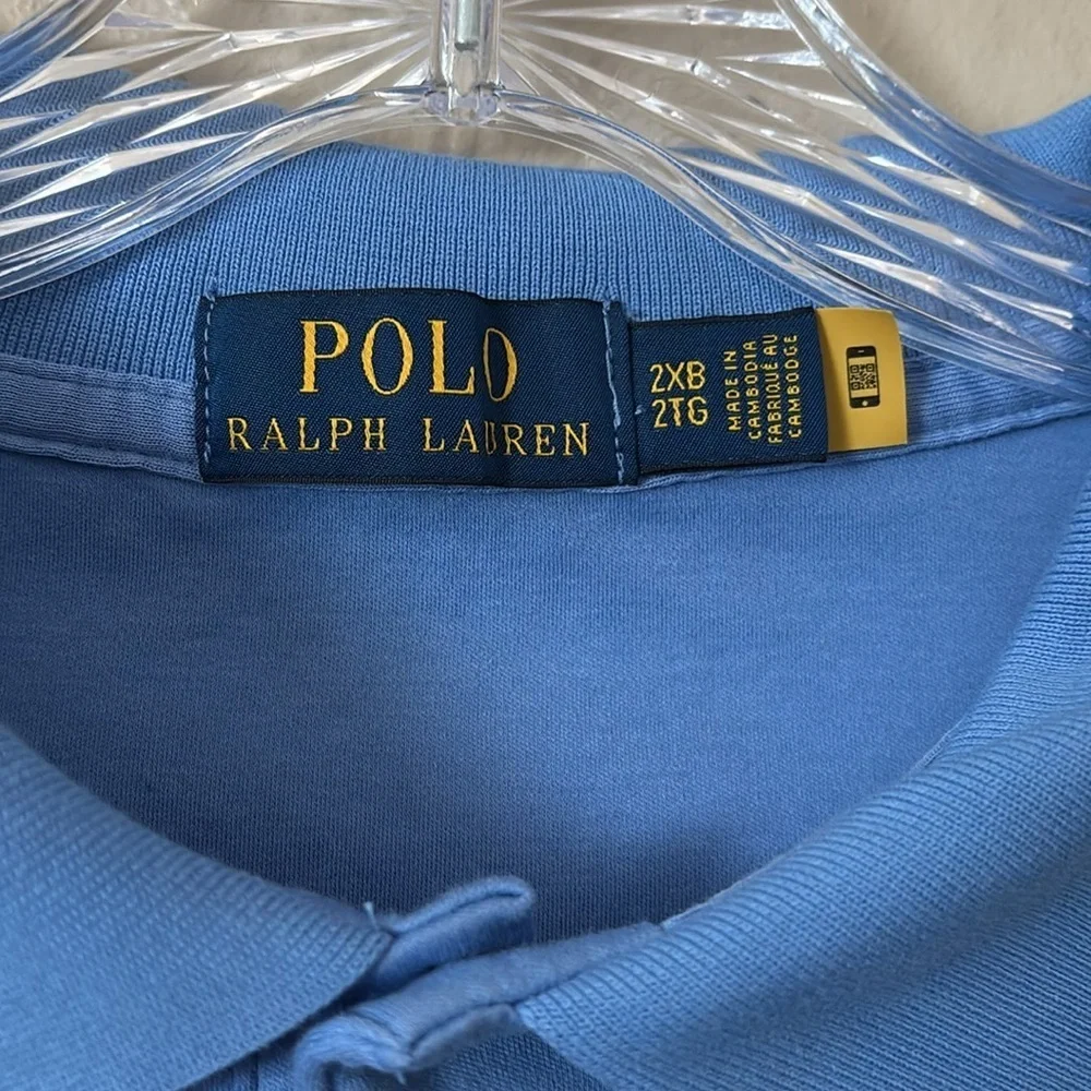 Mens POLO Ralph Lauren Polo Shirt Blue 2XB